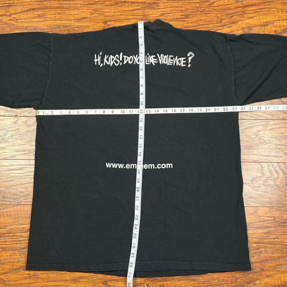 Vintage 1999 Eminem Hello My name is T-Shirt XL 90s Hip Hop Rap Slim Shady - Picture 2 of 12